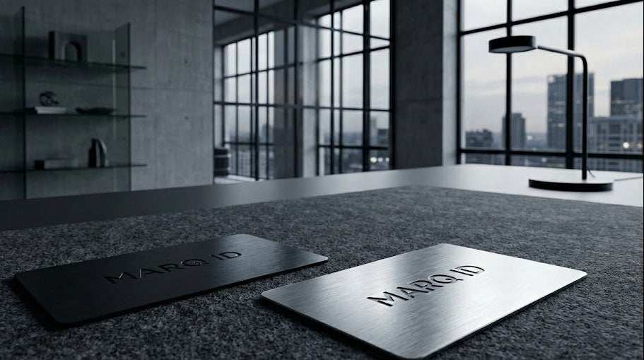 MARQ ID — EXKLUSIVE NFC-VISITENKARTE AUS EDELSTAHL
