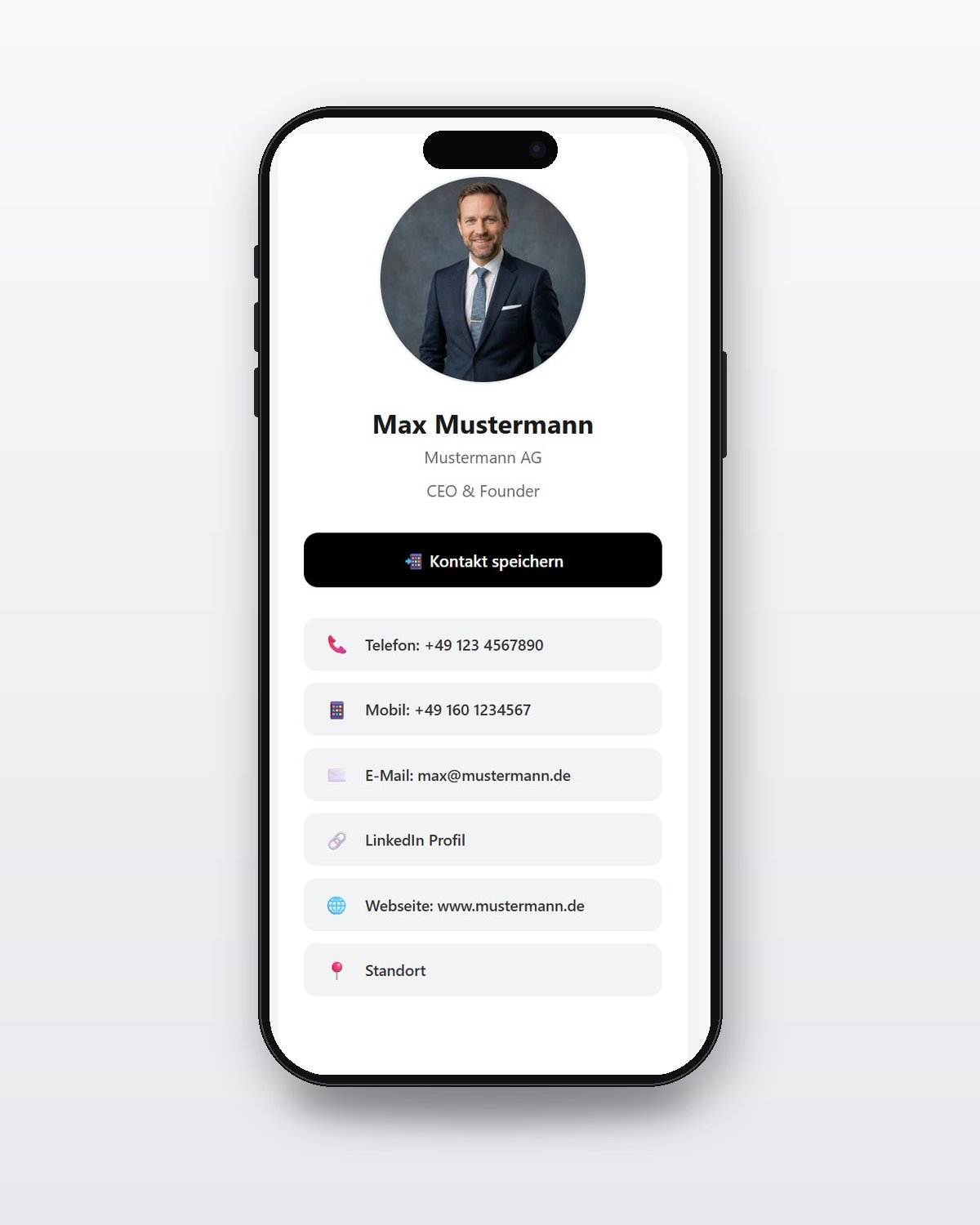 MARQ ID - Edelstahl NFC Visitenkarte