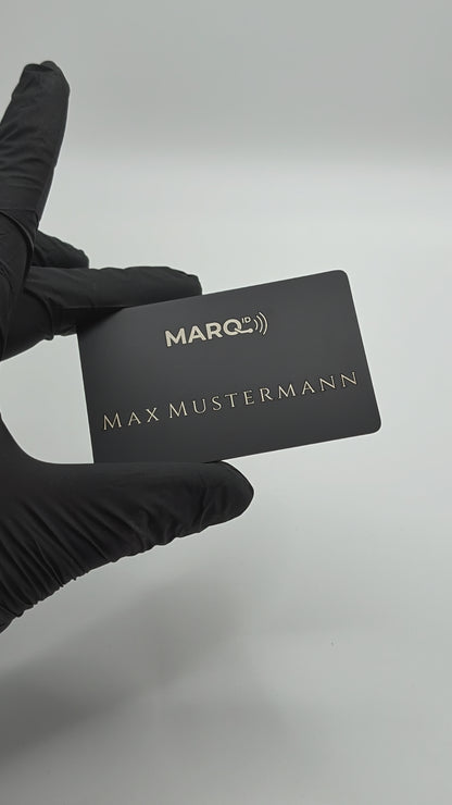 MARQ ID — EXKLUSIVE NFC-VISITENKARTE AUS EDELSTAHL